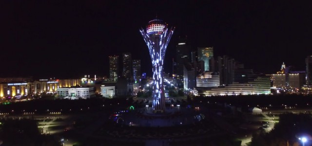 Nighttime in Kazakhstan