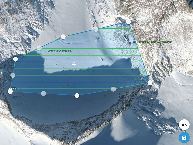 Drone Seach and Rescue - Drone Deploy Glacier Map