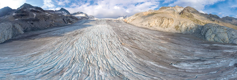 Drone search and rescue - glacier end